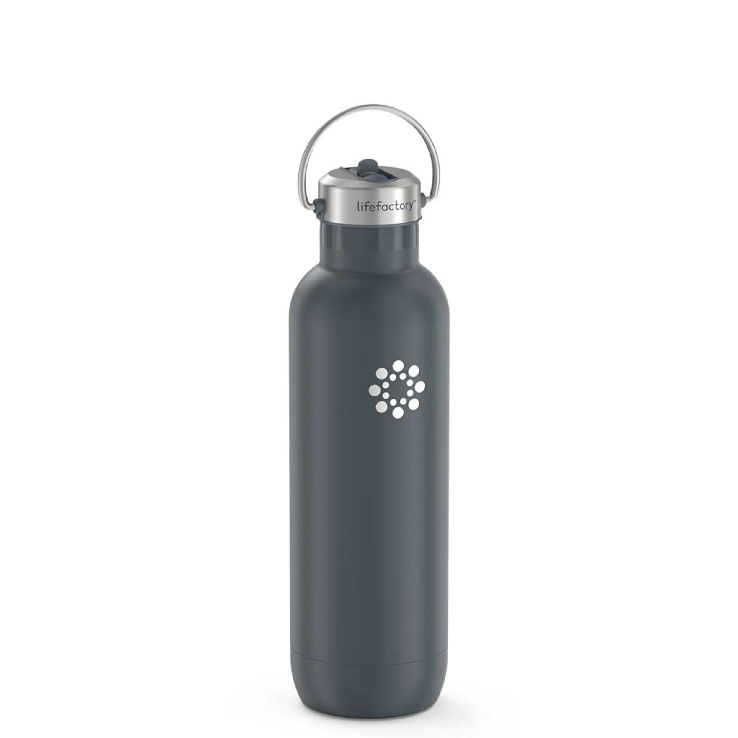 24oz Stainless Steel Water Bottle Straw Cap