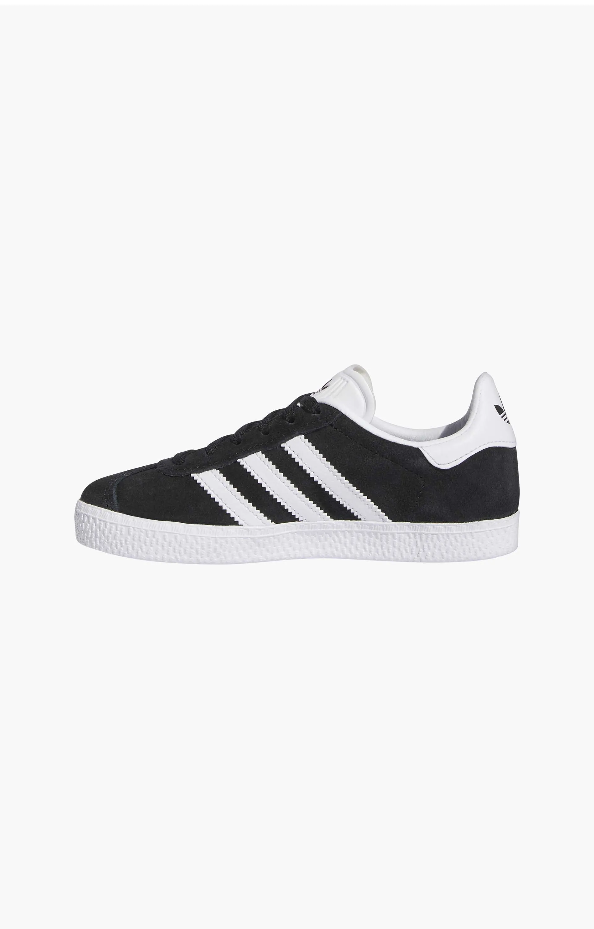 Adidas Gazelle Youth Shoe, Black/White/Gold