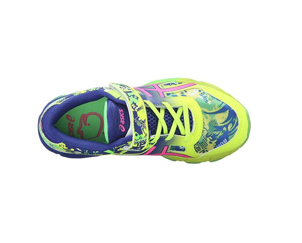 ASICS Gel-Noosa Kids Tri 11 PS Running Shoe, Safety Yellow/Pink Glow/Blue