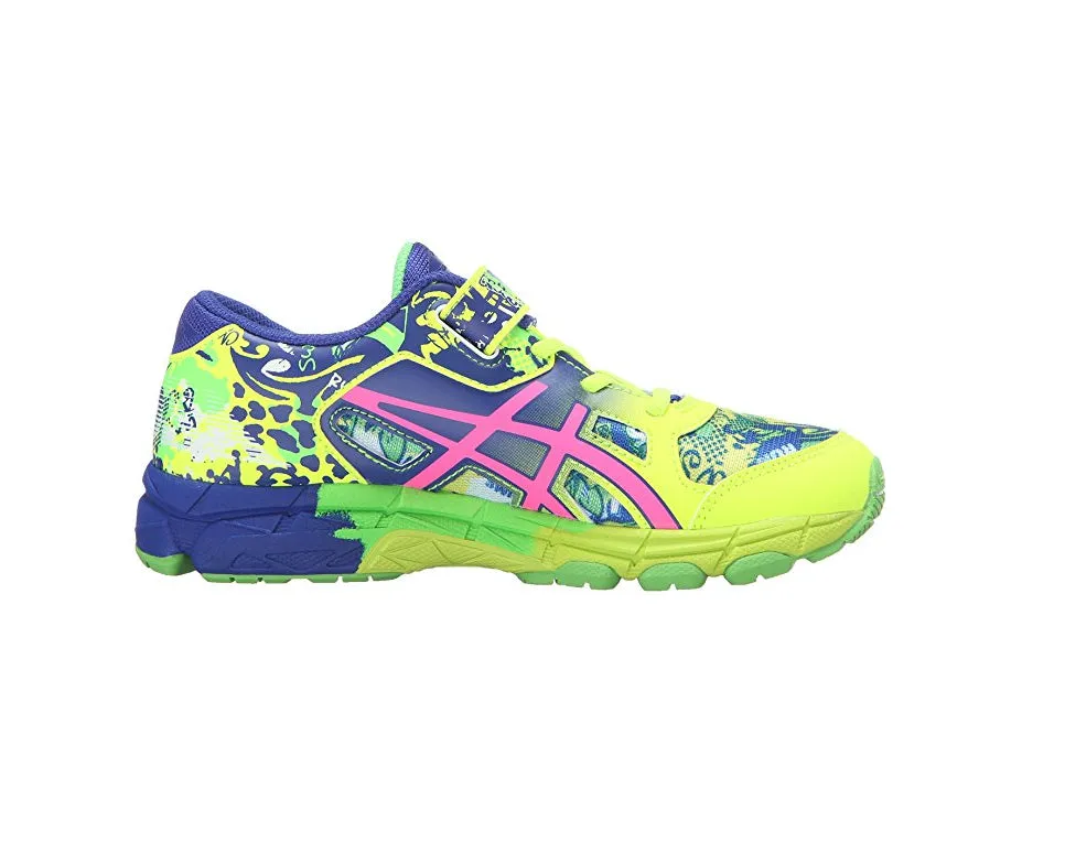 ASICS Gel-Noosa Kids Tri 11 PS Running Shoe, Safety Yellow/Pink Glow/Blue