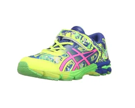 ASICS Gel-Noosa Kids Tri 11 PS Running Shoe, Safety Yellow/Pink Glow/Blue