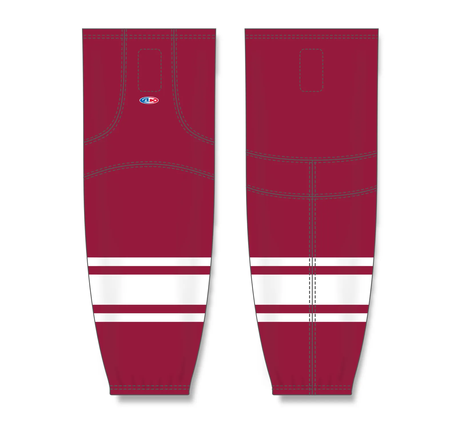 Athletic Knit (AK) HS2100-362 New Phoenix Coyotes AV Red Mesh Ice Hockey Socks