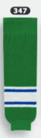 Athletic Knit (AK) HS630-347 Kelly Green/Royal Blue/White Knit Ice Hockey Socks