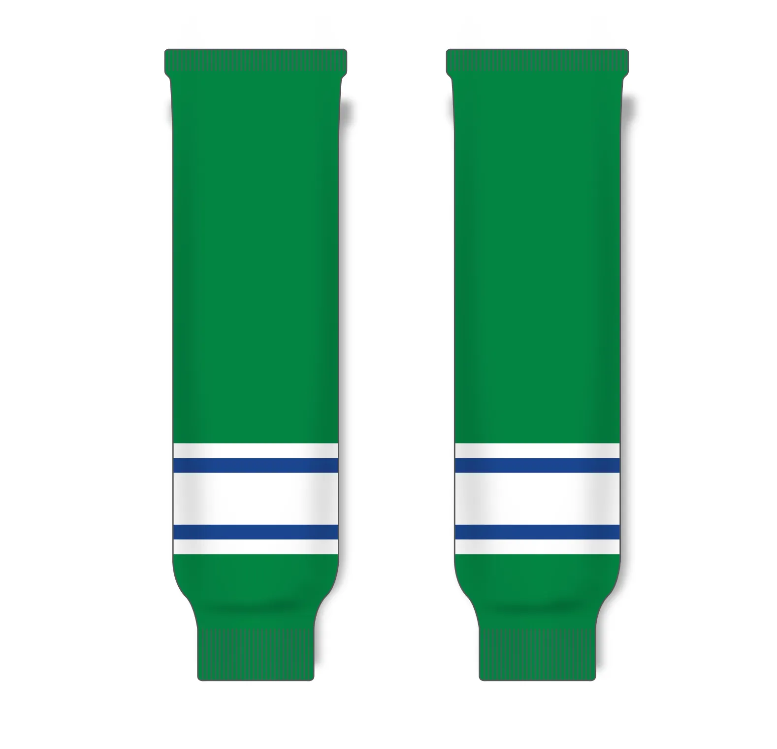 Athletic Knit (AK) HS630-347 Kelly Green/Royal Blue/White Knit Ice Hockey Socks