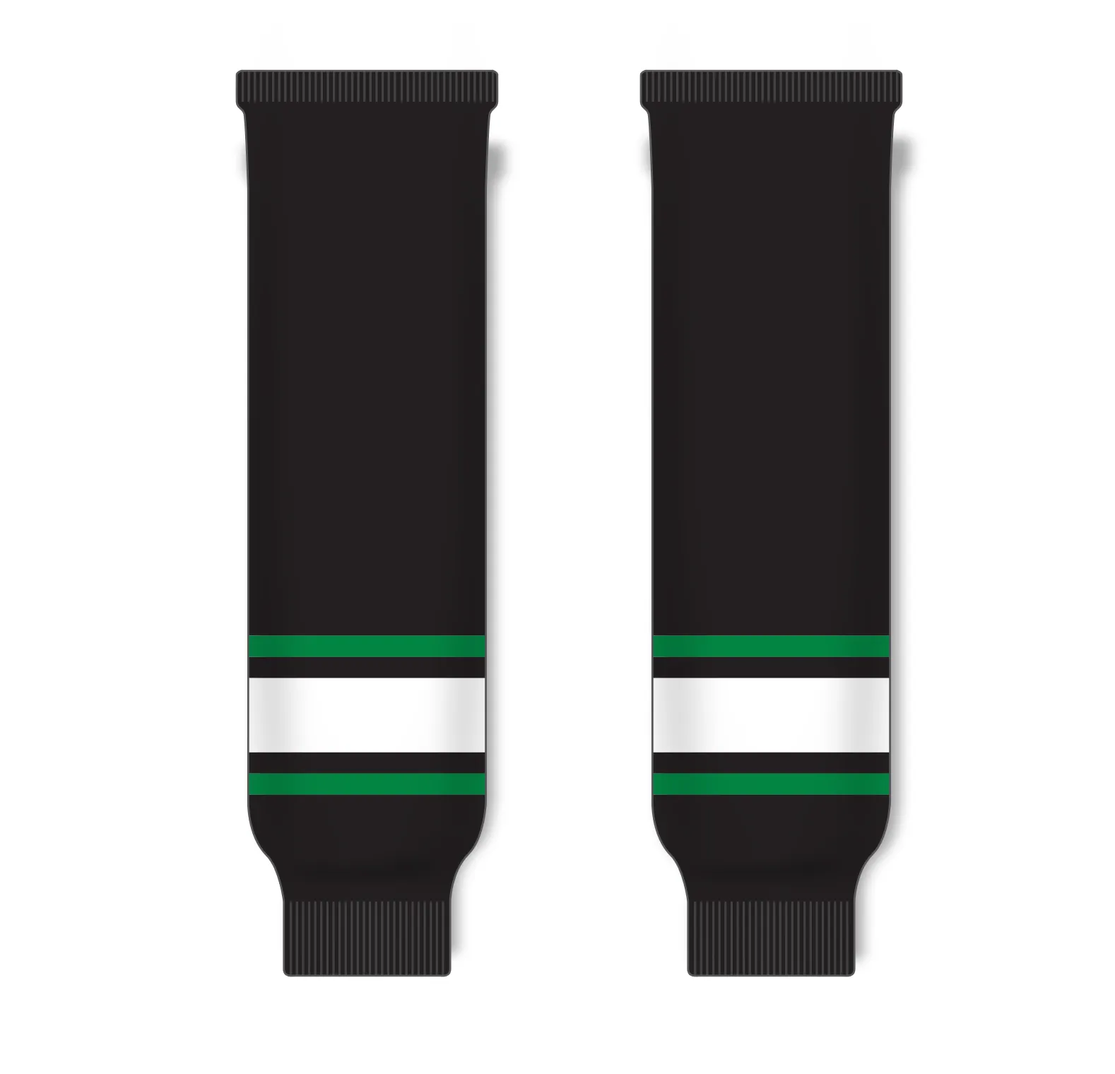 Athletic Knit (AK) HS630-506 Dallas Stars Black Knit Ice Hockey Socks