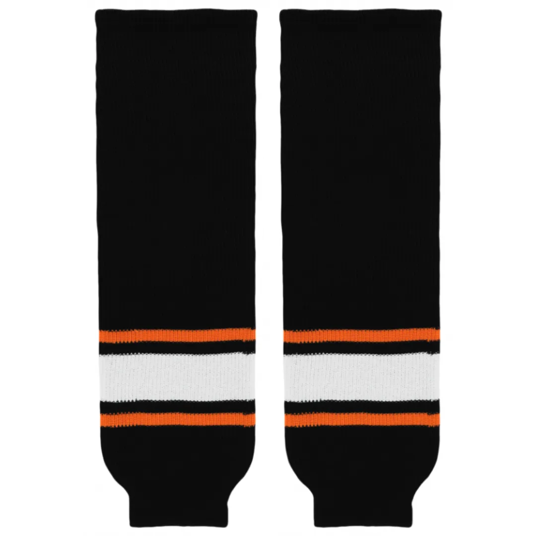 Athletic Knit (AK) HS630-624 Philadelphia Flyers Third Black Knit Ice Hockey Socks