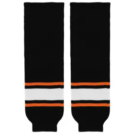 Athletic Knit (AK) HS630-624 Philadelphia Flyers Third Black Knit Ice Hockey Socks