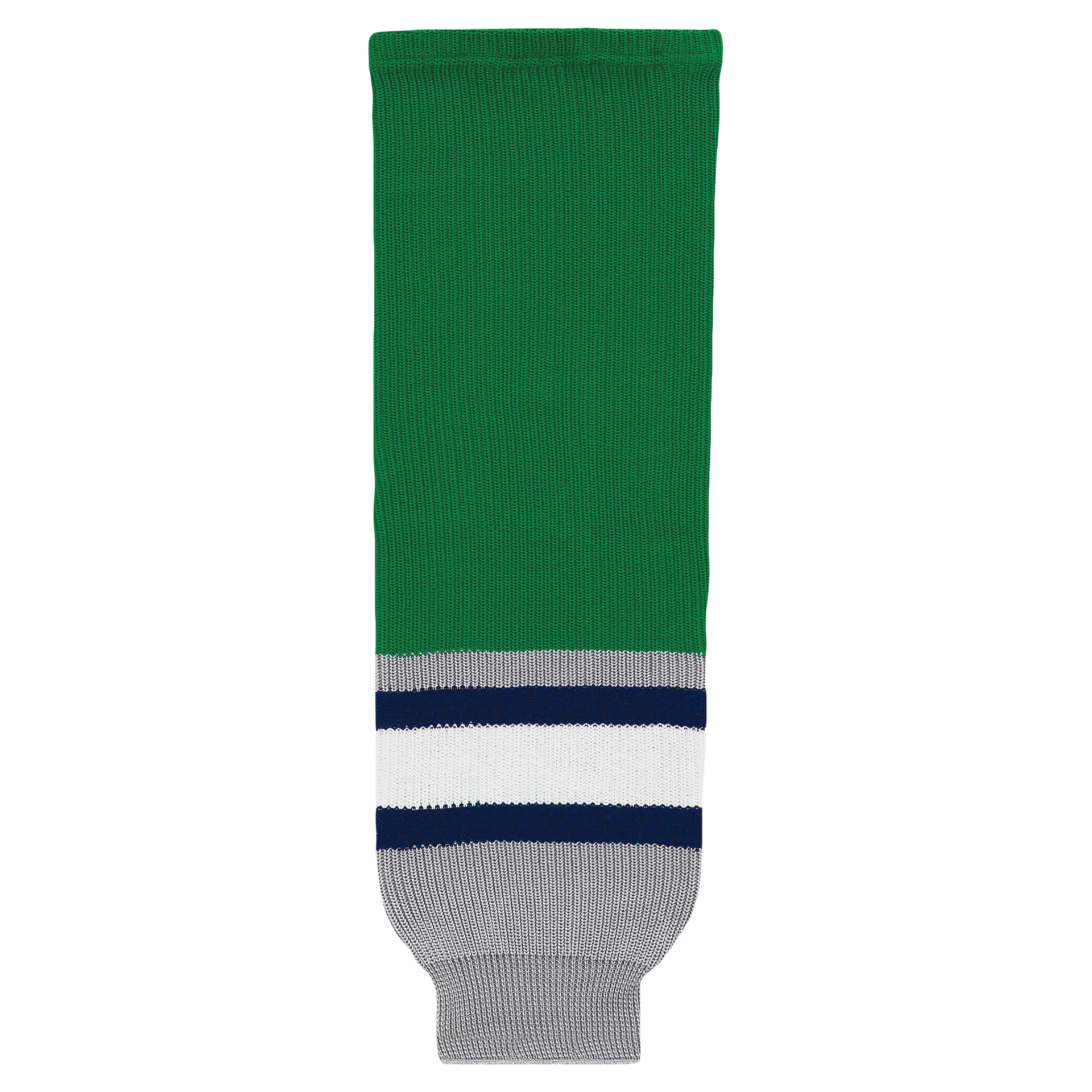 Athletic Knit (AK) HS630-945 Plymouth Whalers Kelly Green Knit Ice Hockey Socks