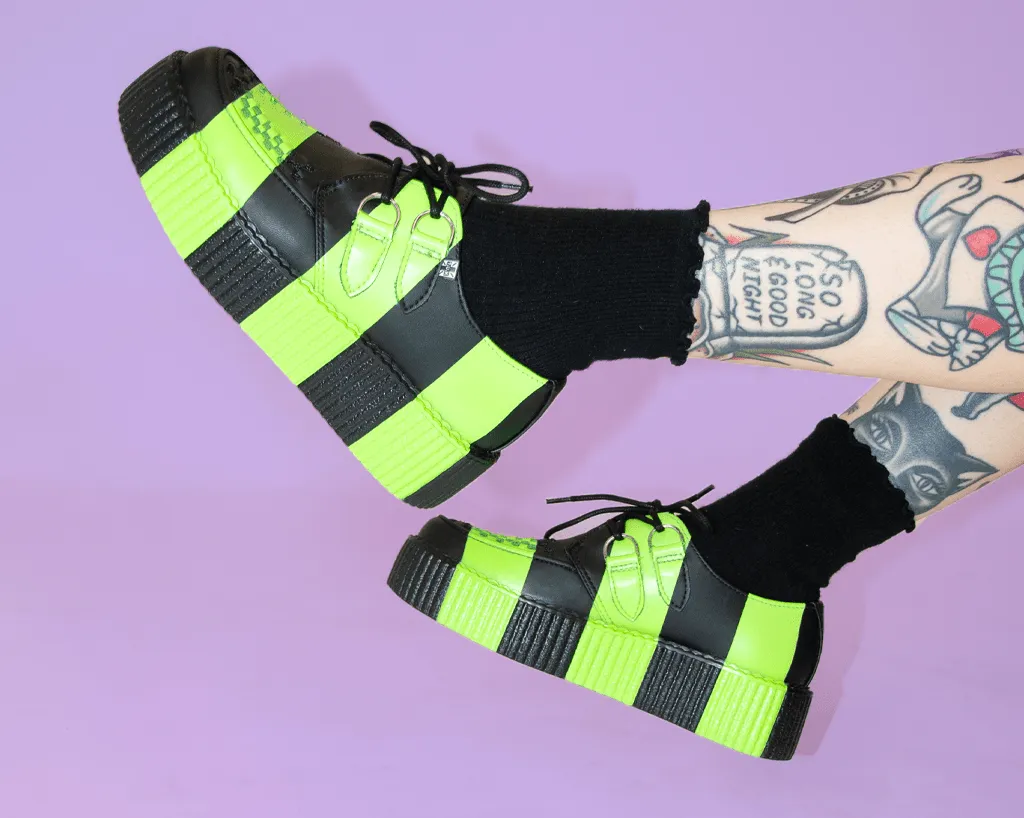 Black & Green Striped Viva Mondo Creeper