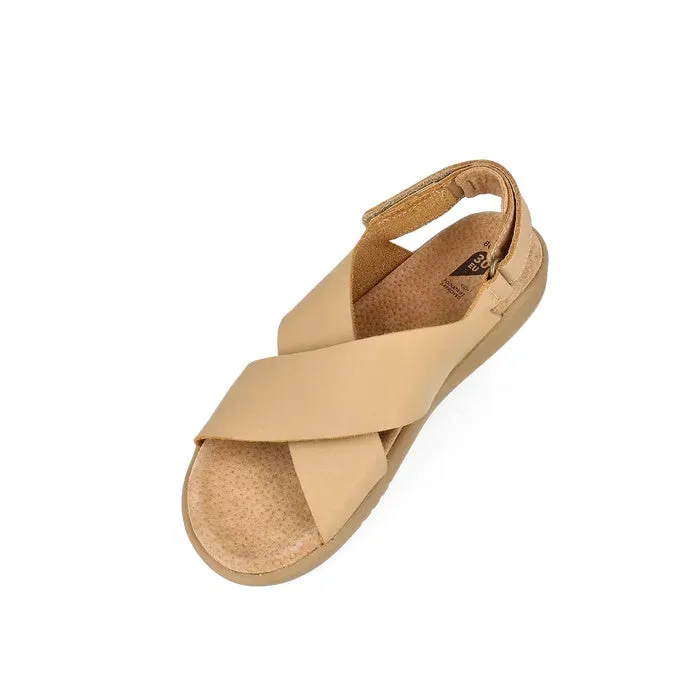 Bobux Kid  Plus Glide Parchment Beige Open Toe Sandal