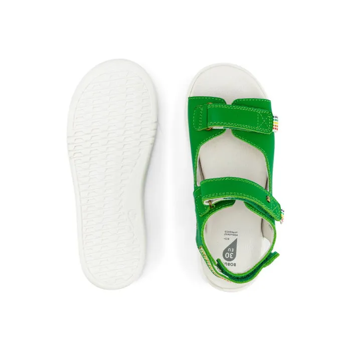 Bobux Kid   Plus Rise Open Toe Sandal Emerald Green 839104