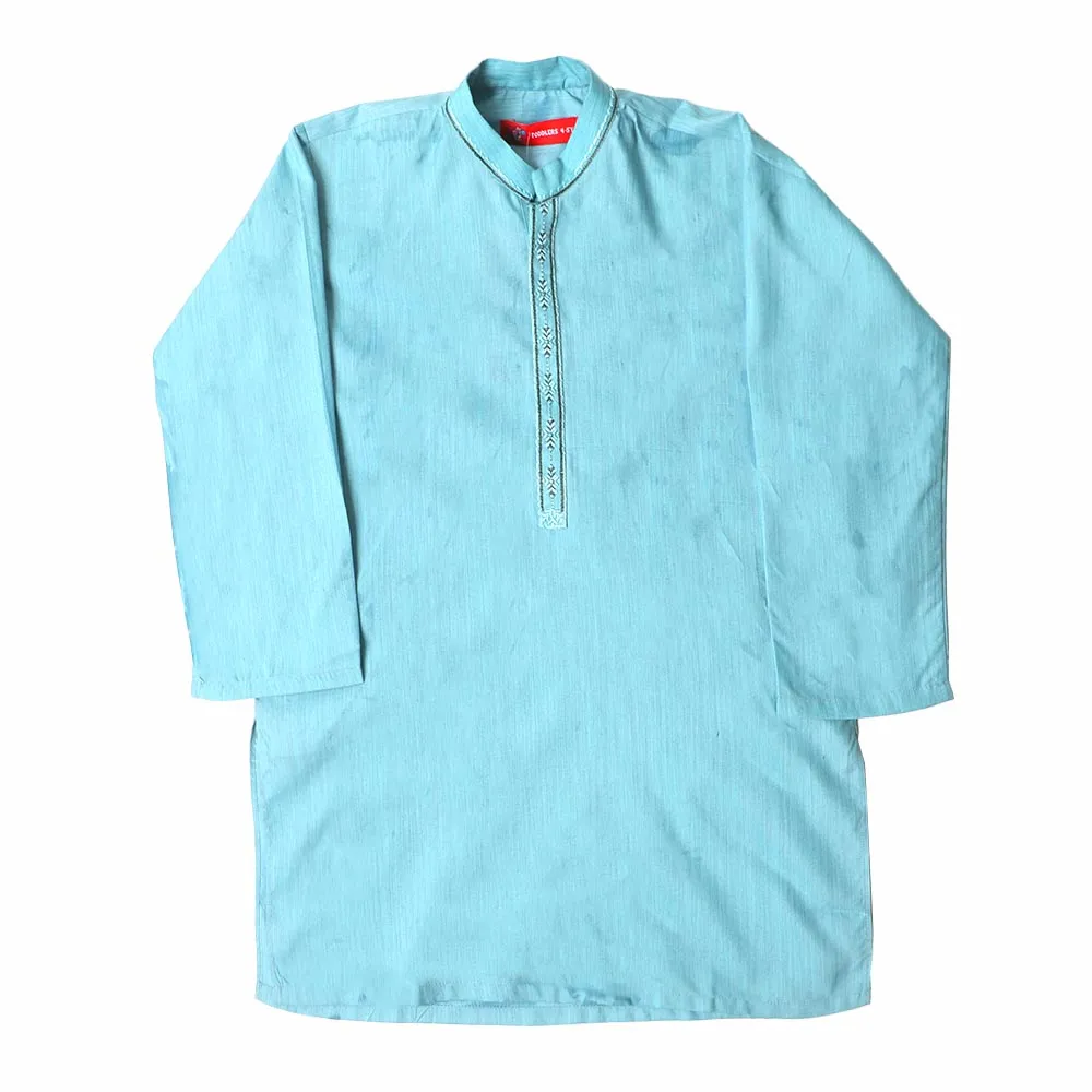 Boys Embroidered Kurta Running Stitch