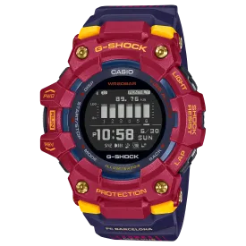 Casio G-Shock G-SQUAD Bluetooth’?????¶ôÇï¶ôǝ??’?????¶ôÇï¶ôǝ?’?????¶ôÇï¶ôíôÇïÇ?ÇîÇ??€õ’??ǯ¶ôÇû¶ô¶©Ç??€õ????? Matchday FC Barcelona Collaboration Limited Model Blue and Garnet Resin Band Watch GBD100BAR-4D GBD-100BAR-4D GBD-100BAR-4