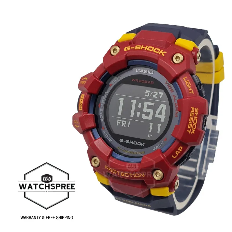 Casio G-Shock G-SQUAD Bluetooth’?????¶ôÇï¶ôǝ??’?????¶ôÇï¶ôǝ?’?????¶ôÇï¶ôíôÇïÇ?ÇîÇ??€õ’??ǯ¶ôÇû¶ô¶©Ç??€õ????? Matchday FC Barcelona Collaboration Limited Model Blue and Garnet Resin Band Watch GBD100BAR-4D GBD-100BAR-4D GBD-100BAR-4