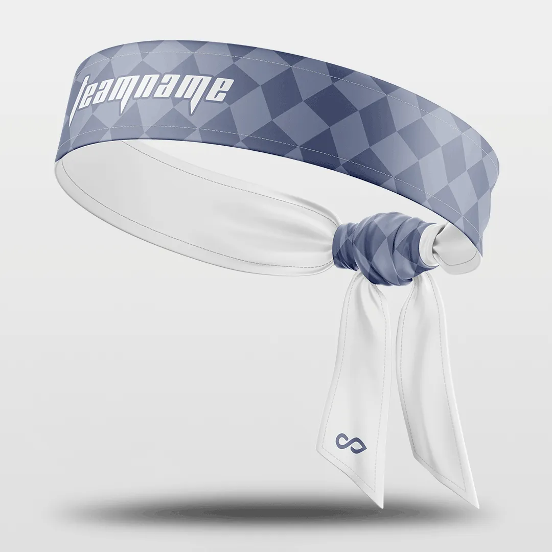 Checkerboard - Customized Sports Sweat-Wicking Tie Headband