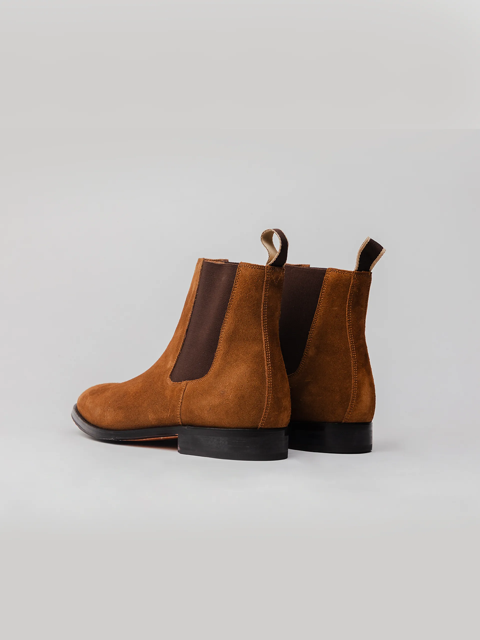 Chelsea Boot - Cognac Suede