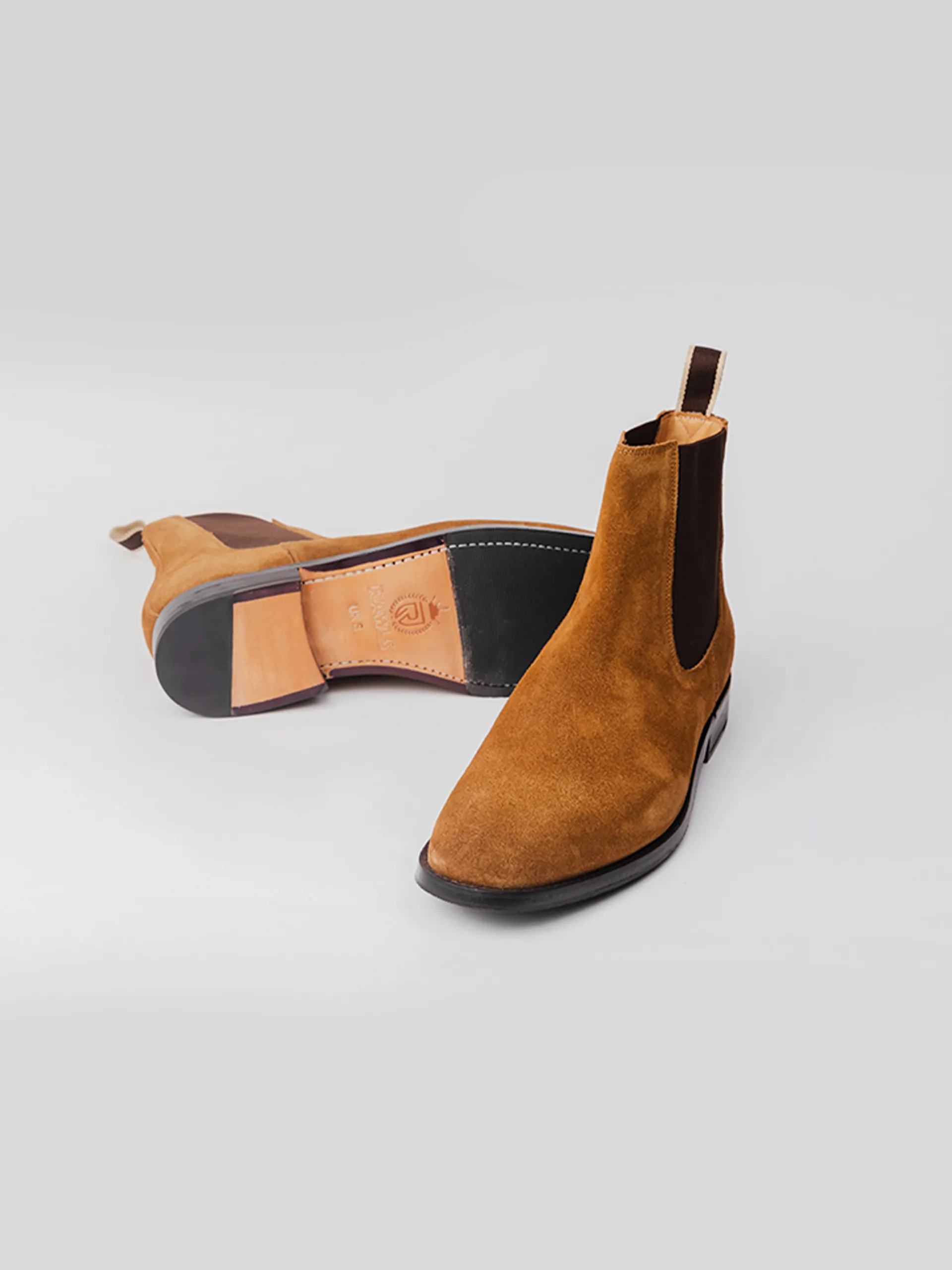 Chelsea Boot - Cognac Suede