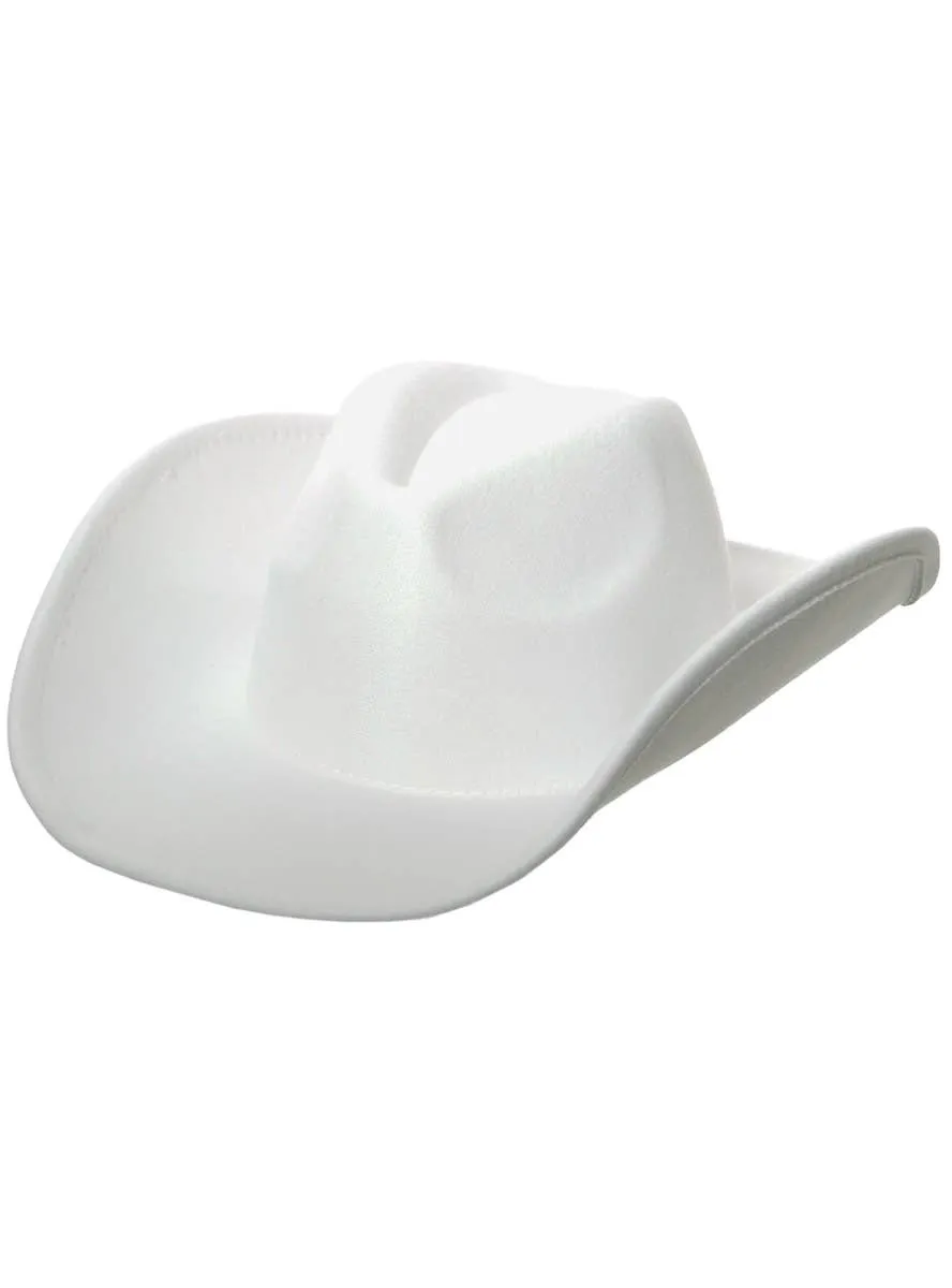 Deluxe White Wild West Cowboy Hat