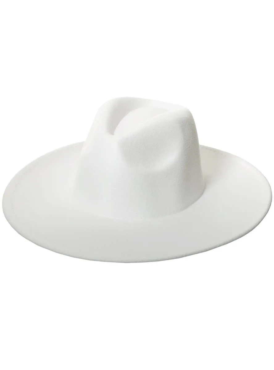 Deluxe White Wild West Cowboy Hat