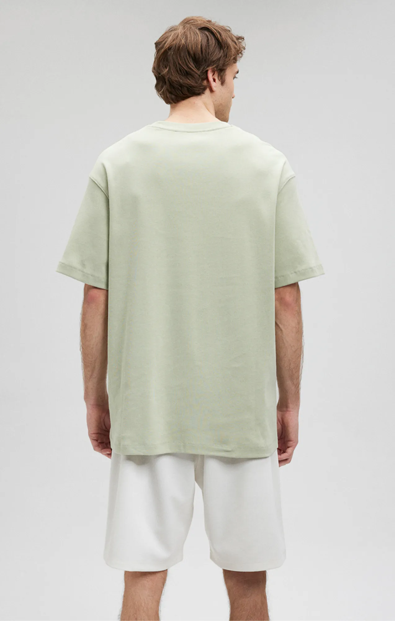 ESSENTIAL CREW NECK T-SHIRT IN DESERT SAGE