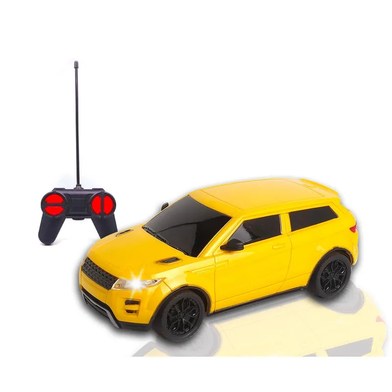 Frendo Rechargeable High Speed Remote Control Mini Car Resembling Rover with Lithium Battery for Kids (Scale 1:24) - Yellow