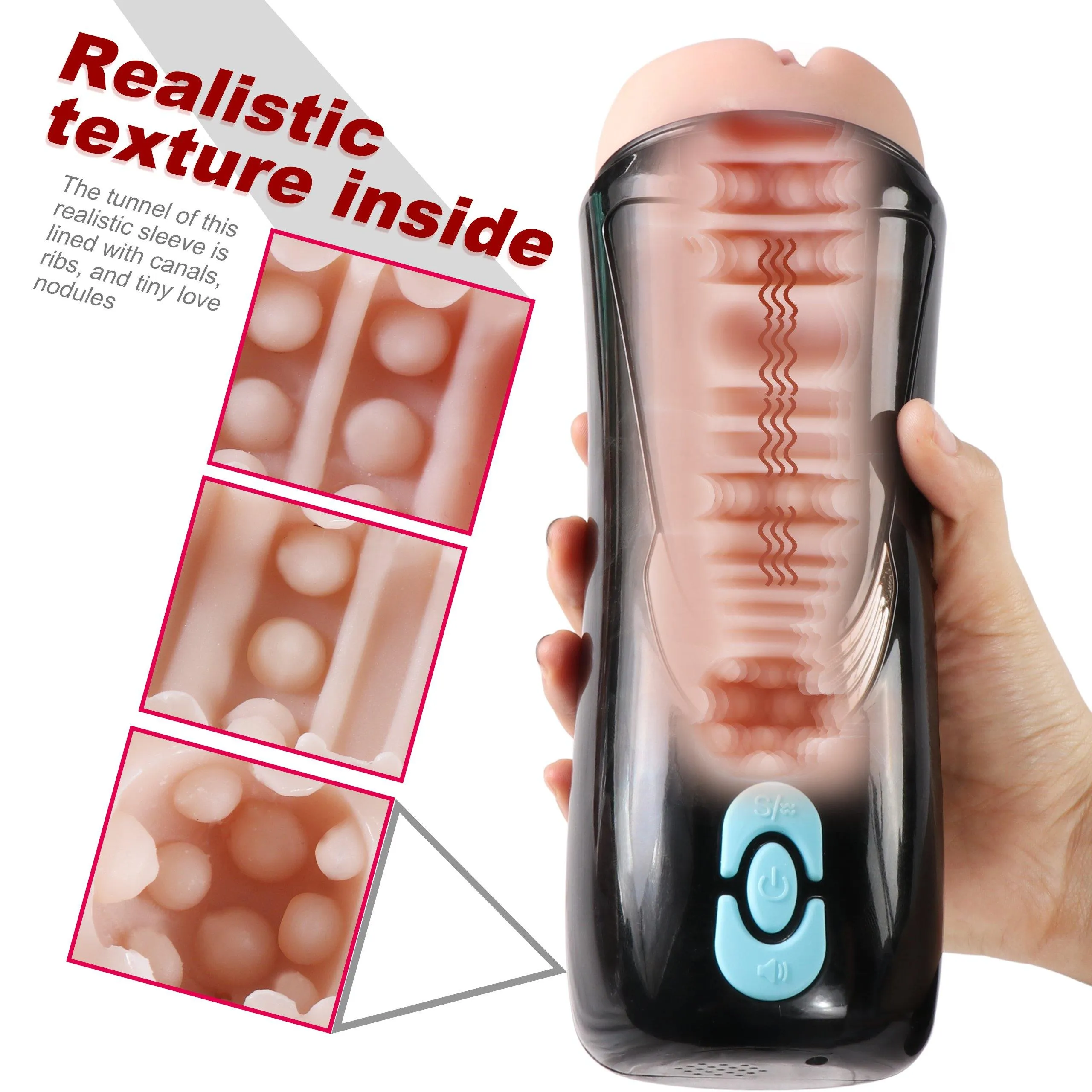 Male Masturbator Realistic Stamina Training Toys for Men