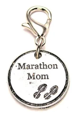 Marathon Mom Zipper Pull