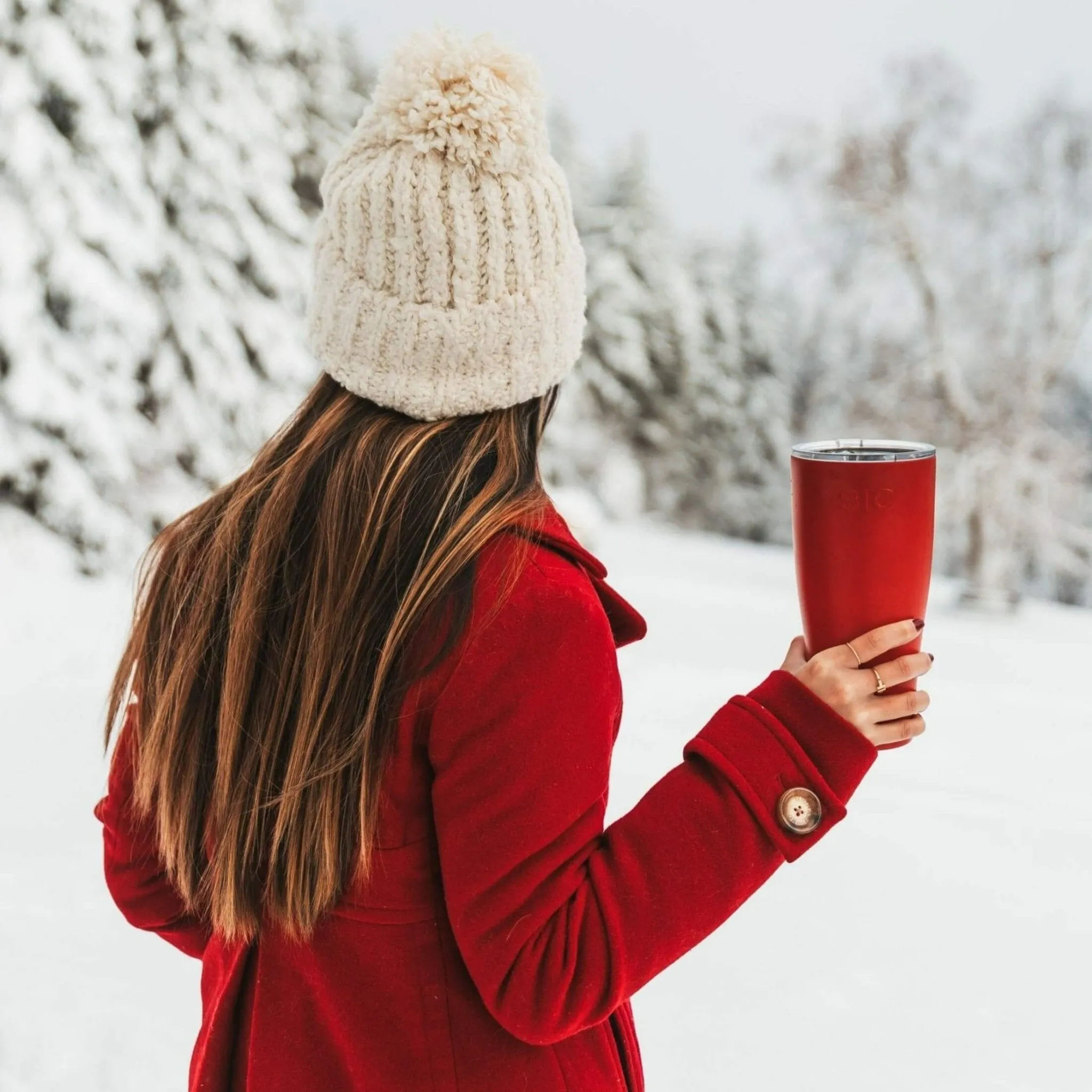 Matte Gameday Red 30 oz. Tumbler