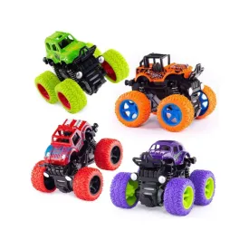 Mini Unbreakable Friction Powered Monster Car Pack of 2 - Assorted Colors