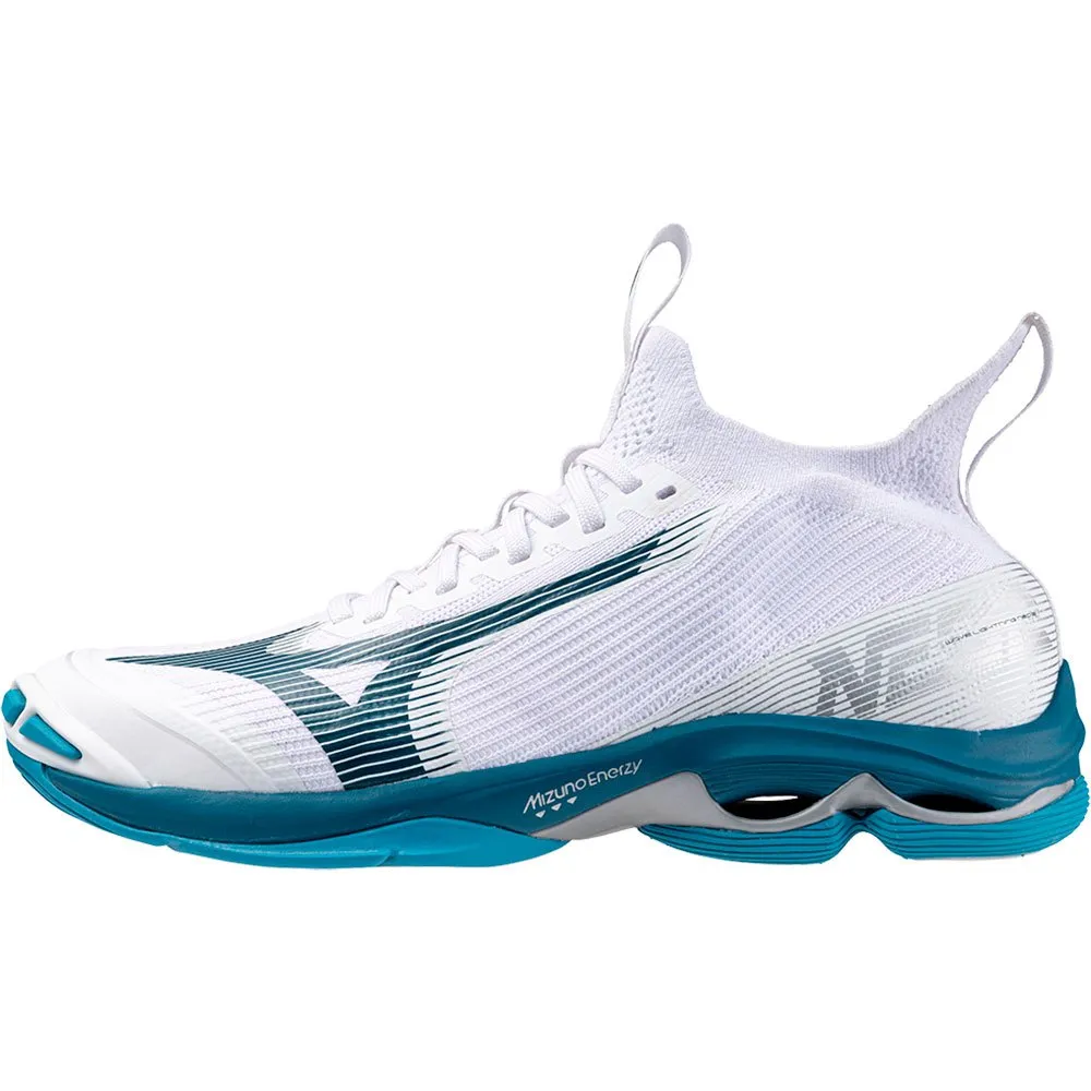 Mizuno Men's Wave Lightning Neo 2 - white/moroccan blue