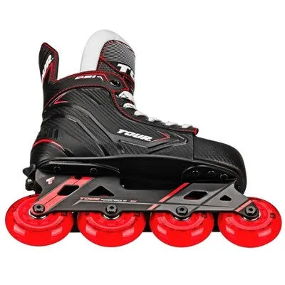 New - Tour Kids Adjustable Inline and Roller Hockey Skates, Black/Red