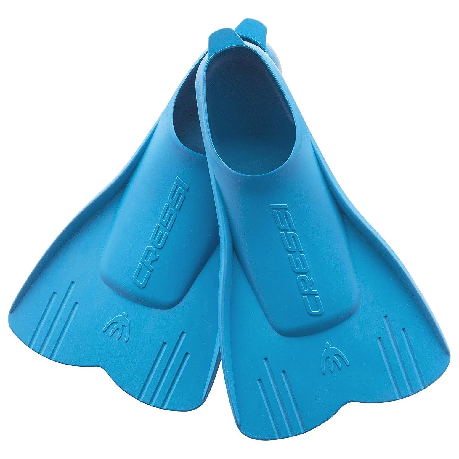 Open Box Cressi Kids Mini Light Floating Swim Fins - Azure, Size - 8/11 Kid | 25/28