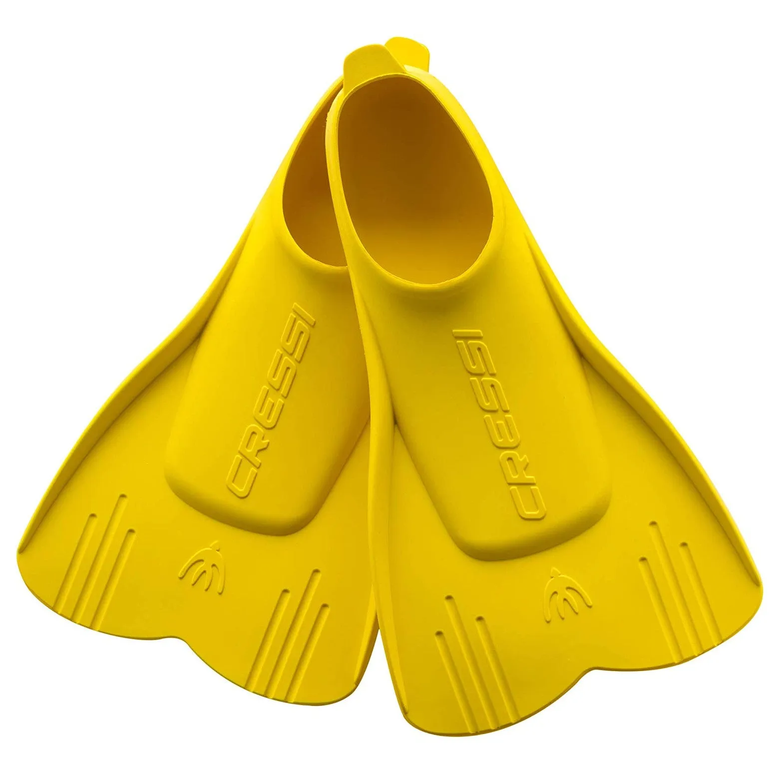 Open Box Cressi Kids Mini Light Floating Swim Fins - Yellow, Size - 8/11 Kid | 25/28