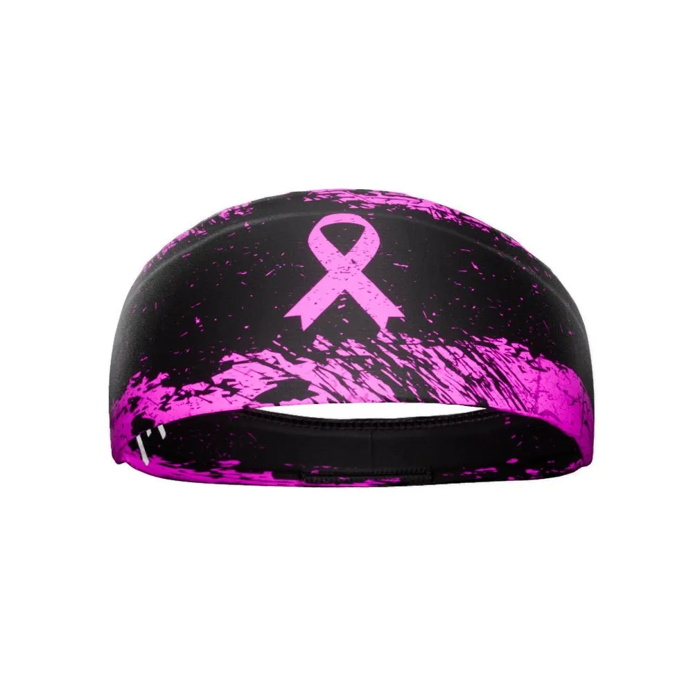 Pink Splattered Breast Cancer Headband