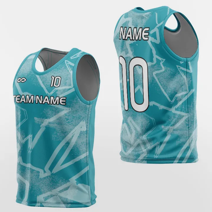 Pop Camouflage - Custom Training Bibs Design Sublimation Cyan