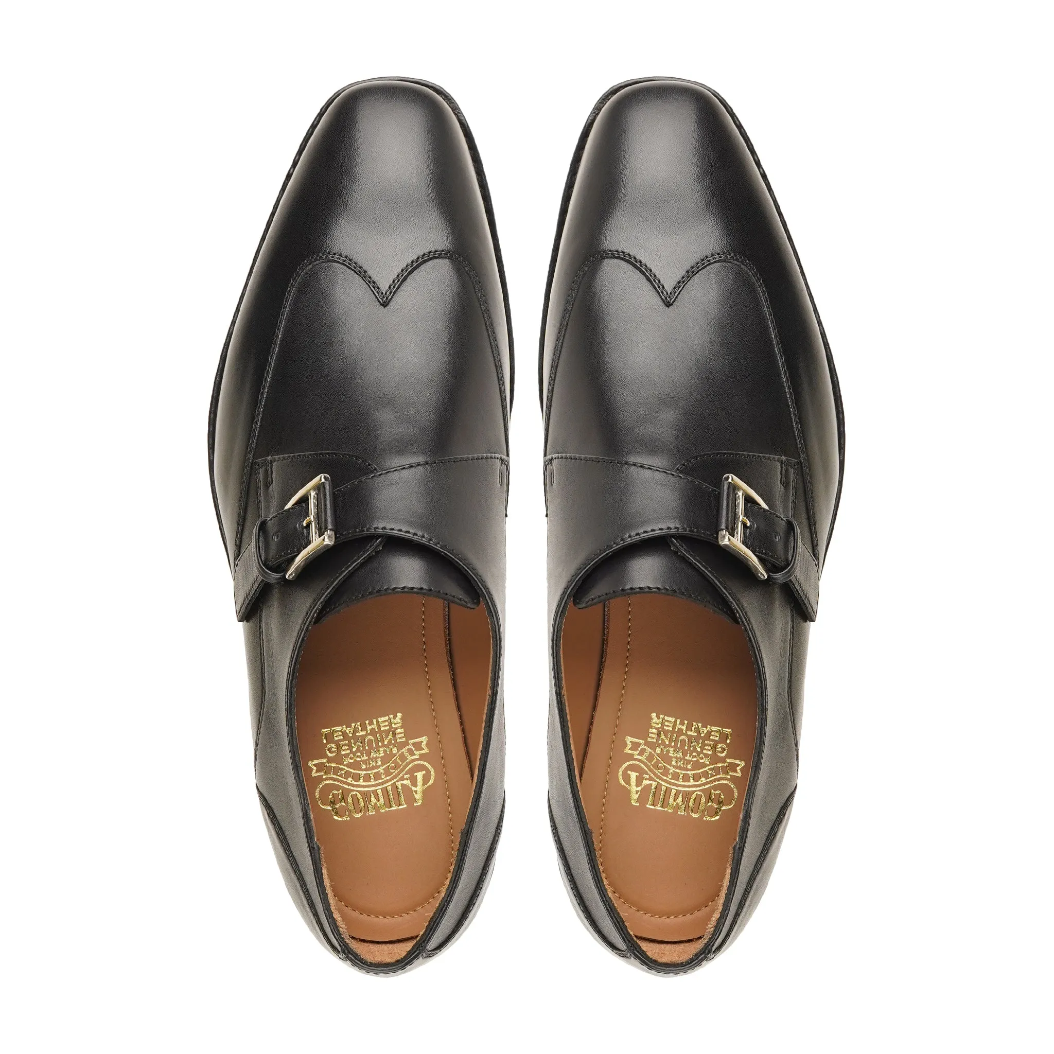 Porsche - Men's Black Calf Leather Single Monkstrap