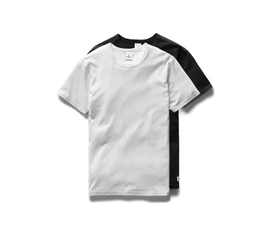 RC Knit Ringspun Jersey 2-Pack White/Black