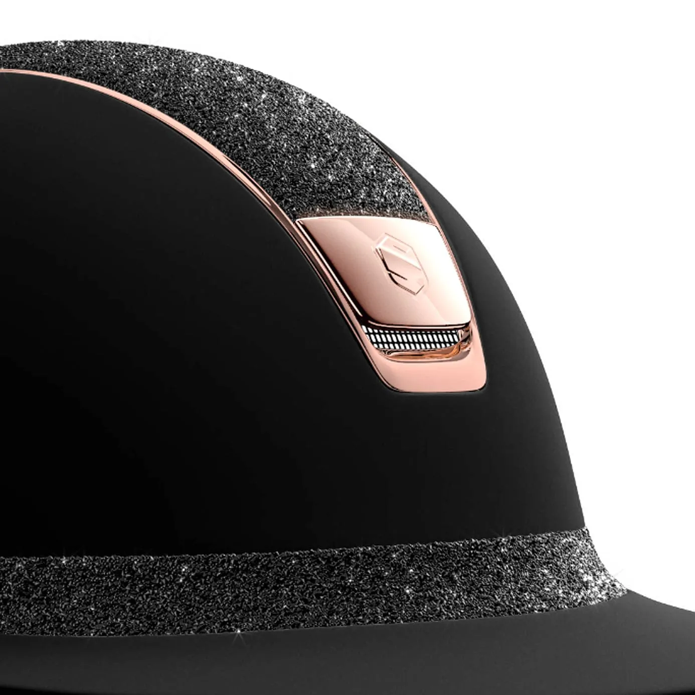 Samshield V1 Black Miss Shield with Black Crystal Fabric and Rose Gold Trim