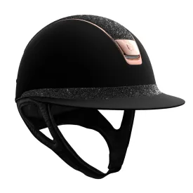 Samshield V1 Black Miss Shield with Black Crystal Fabric and Rose Gold Trim