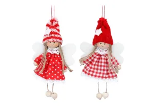 Scandi Fabric Fairy Tree Decoration