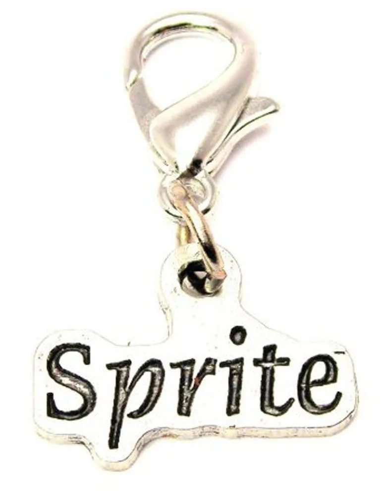 Sprite Zipper Pull