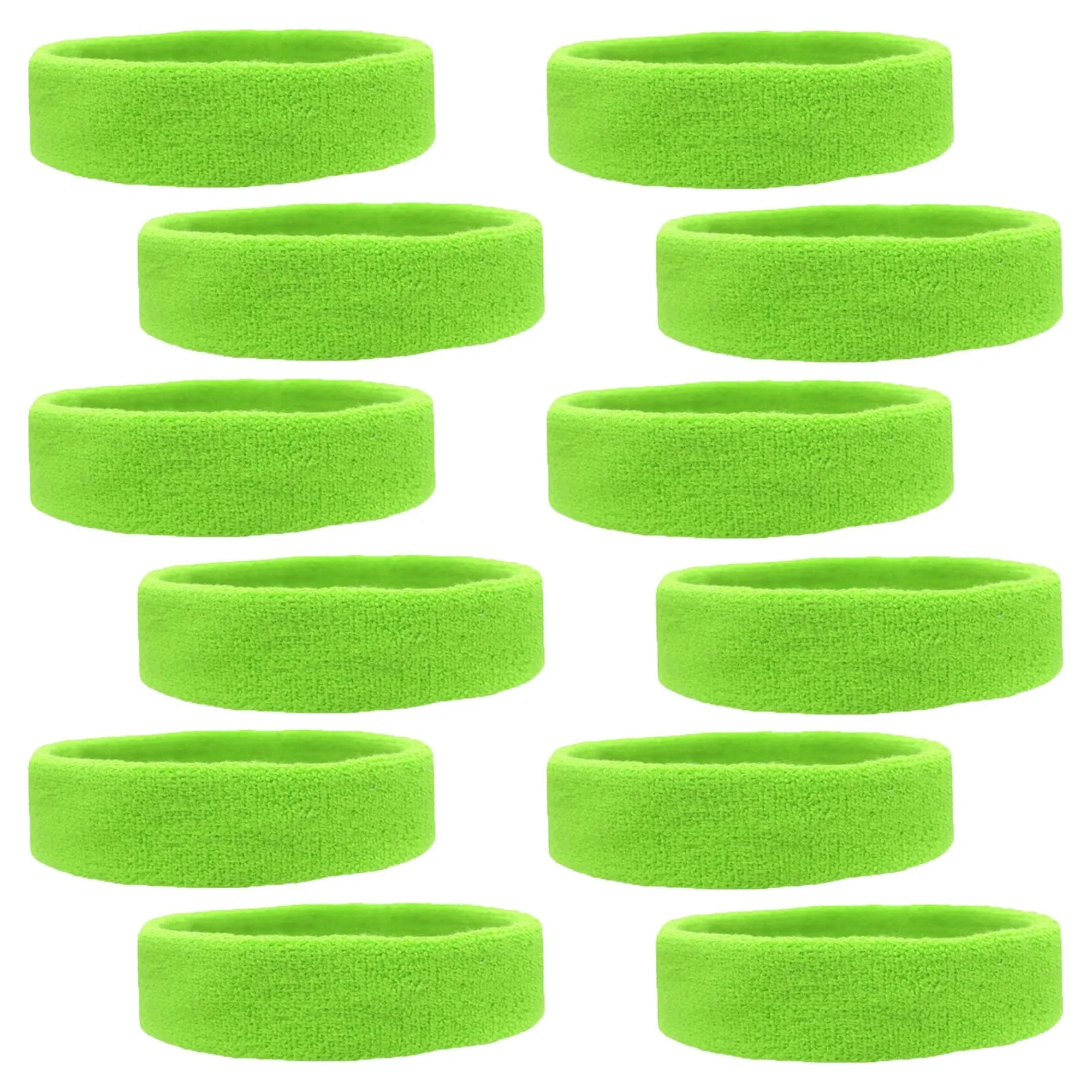 Sweatbands Soft Terry Cotton 12 pack Choose Colors & Quantities: