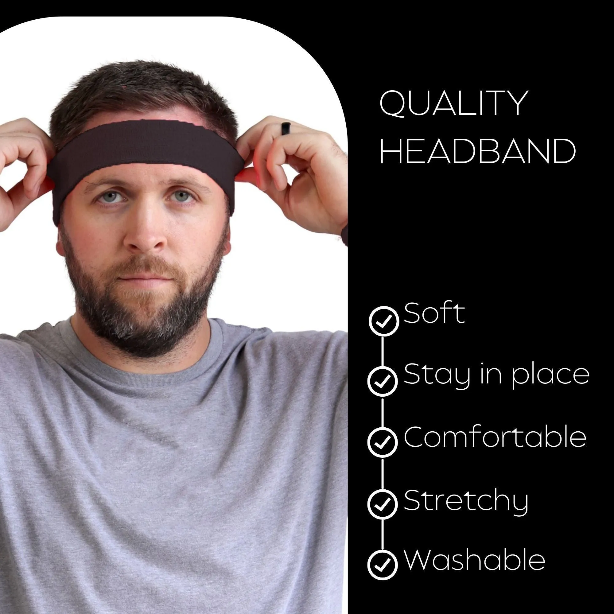 Sweatbands Soft Terry Cotton Sweat Band Headband You Pick Colors & Quantities