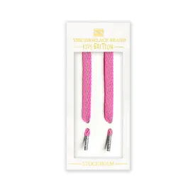 The Shoelace Brand - Reflective Pink Kids Shoelaces (70cm)