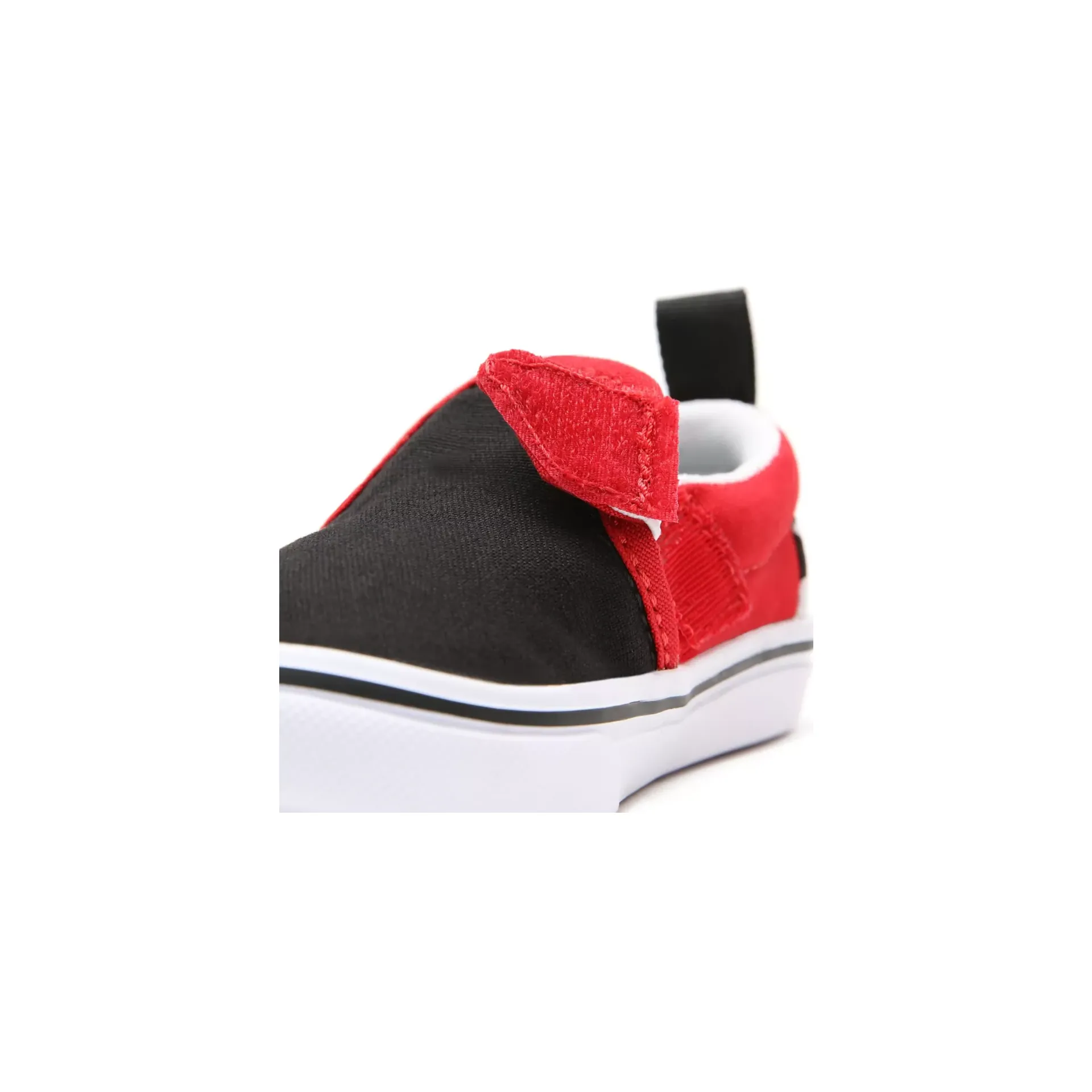 Vans Kid's Checkerboard Comfycush Slip On V Shoes - Black / Red