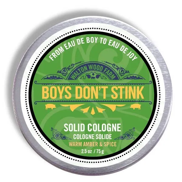 Walton Wood Farm | Solid Cologne - Boys Don't Stink 2.5 oz