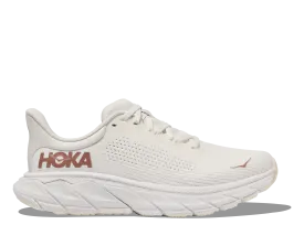 Women's HOKA Arahi 7 Running Shoe in Blanc De Blanc / Rose Gold