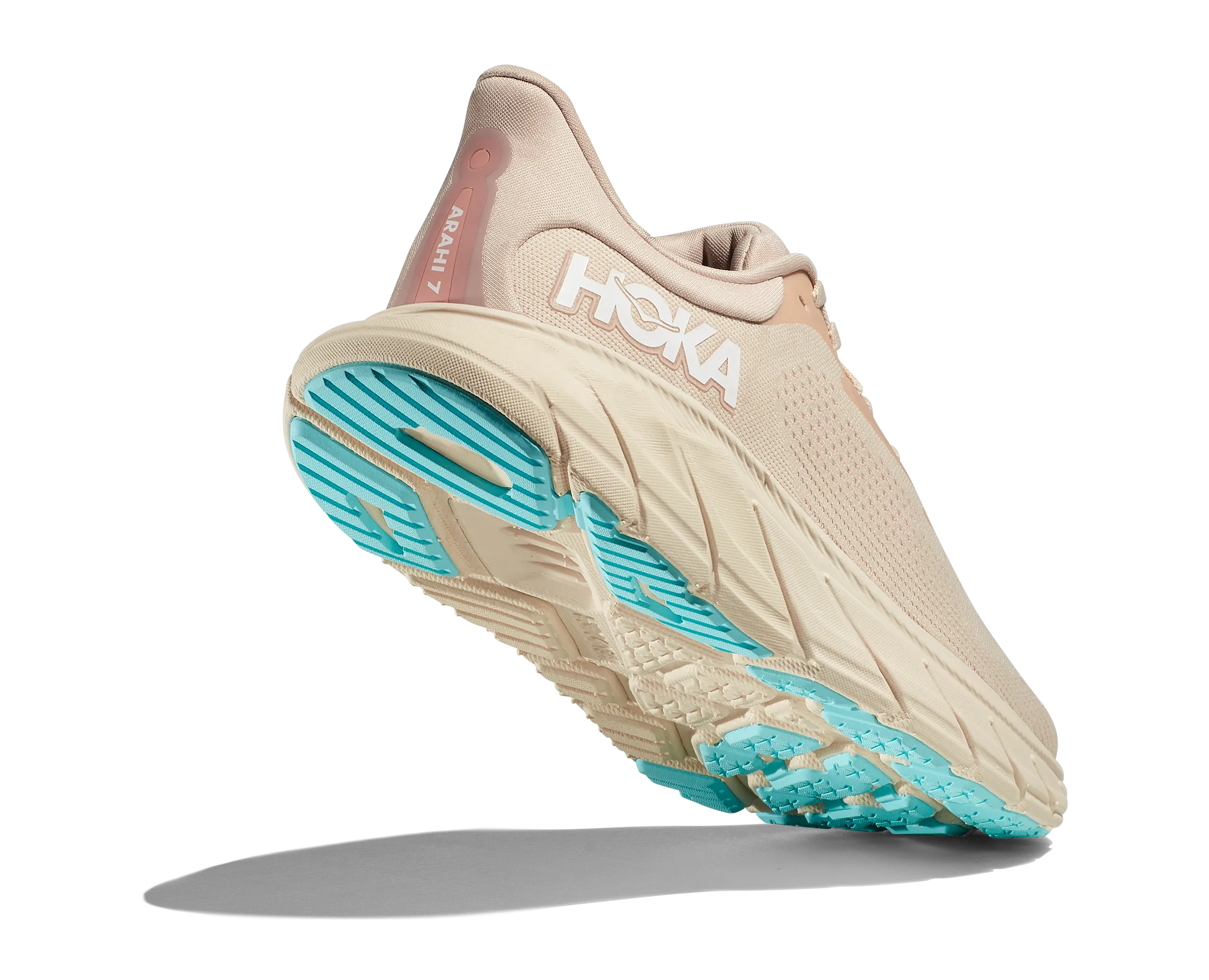 Women's HOKA Arahi 7 Running Shoe in Vanilla / Cream