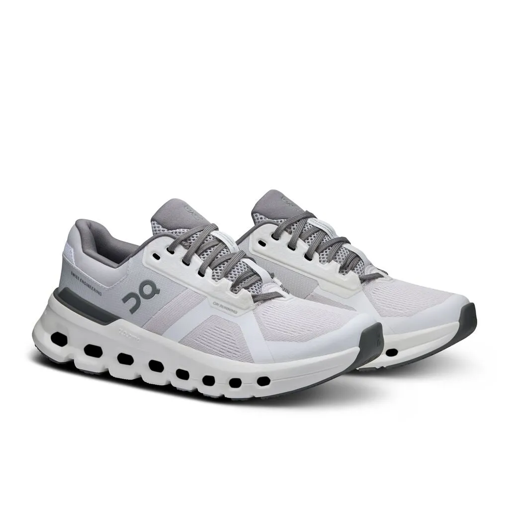 Women's On Cloudrunner 2 Running Shoe in Frost | White